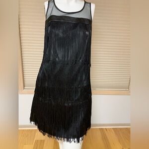 Limited Edition Black fringe flapper dress. Size S. Like New